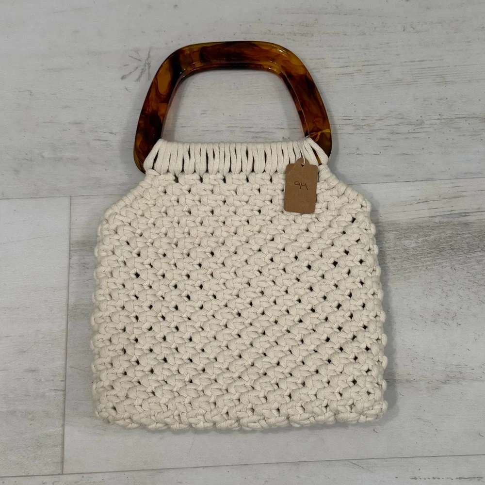 Woven Crochet Clutch Purse